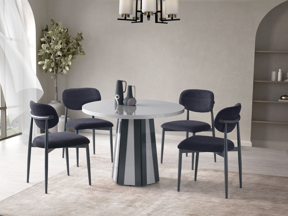 Bohem Yuvarlak Masa Highgloss MDF