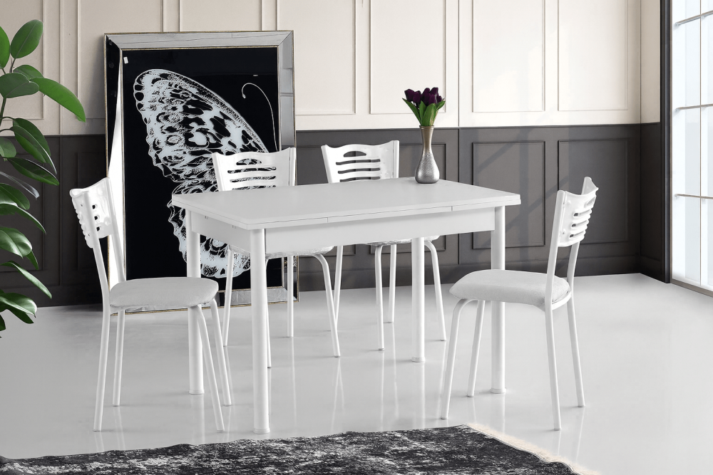 Büyüyen Mutfak Masası Yanlardan Açılır 70x110+60