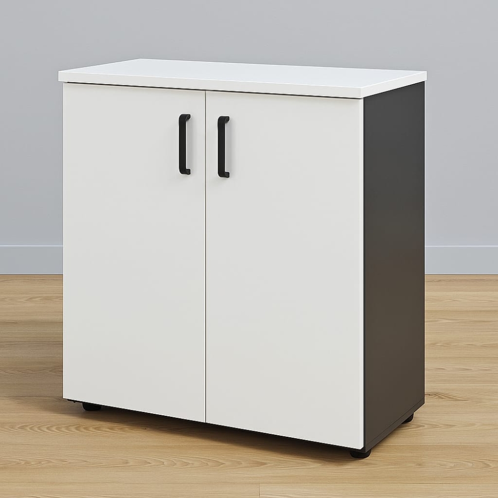 Modern Ev & Ofis Modüler Dolap – Çift Kapaklı, Raflı, 80x70 cm, 18 mm Suntalam