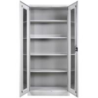Çelik Camlı Dosya Dolabı - 198 cm