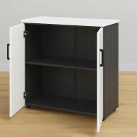 Modern Ev & Ofis Modüler Dolap – Çift Kapaklı, Raflı, 80x70 cm, 18 mm Suntalam