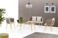Nakışlı Çay Seti Gold (2+1+1)