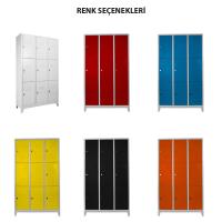 Standart Çelik Soyunma Dolabı - 9 Kapılı