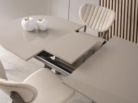 Star Açılır Yemek Masası 138+29x82 cm – Highgloss Parlak Yüzey, Metal Ayaklı, Genişletilebilir Açılır Masa Modeli